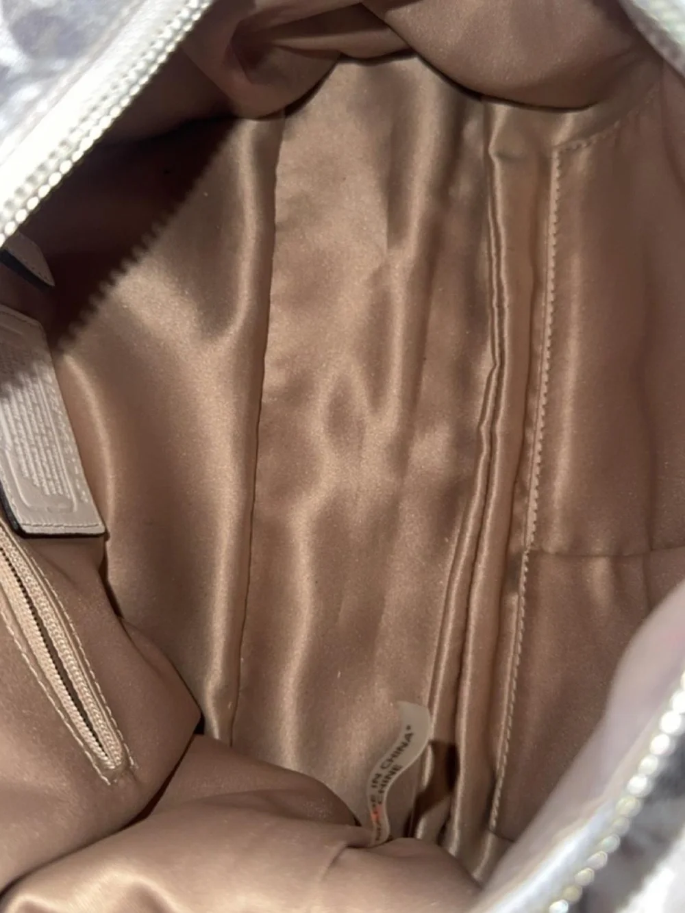 Coach Campbell Signature Satchel with Snakeskin - Picture 5 of 8
